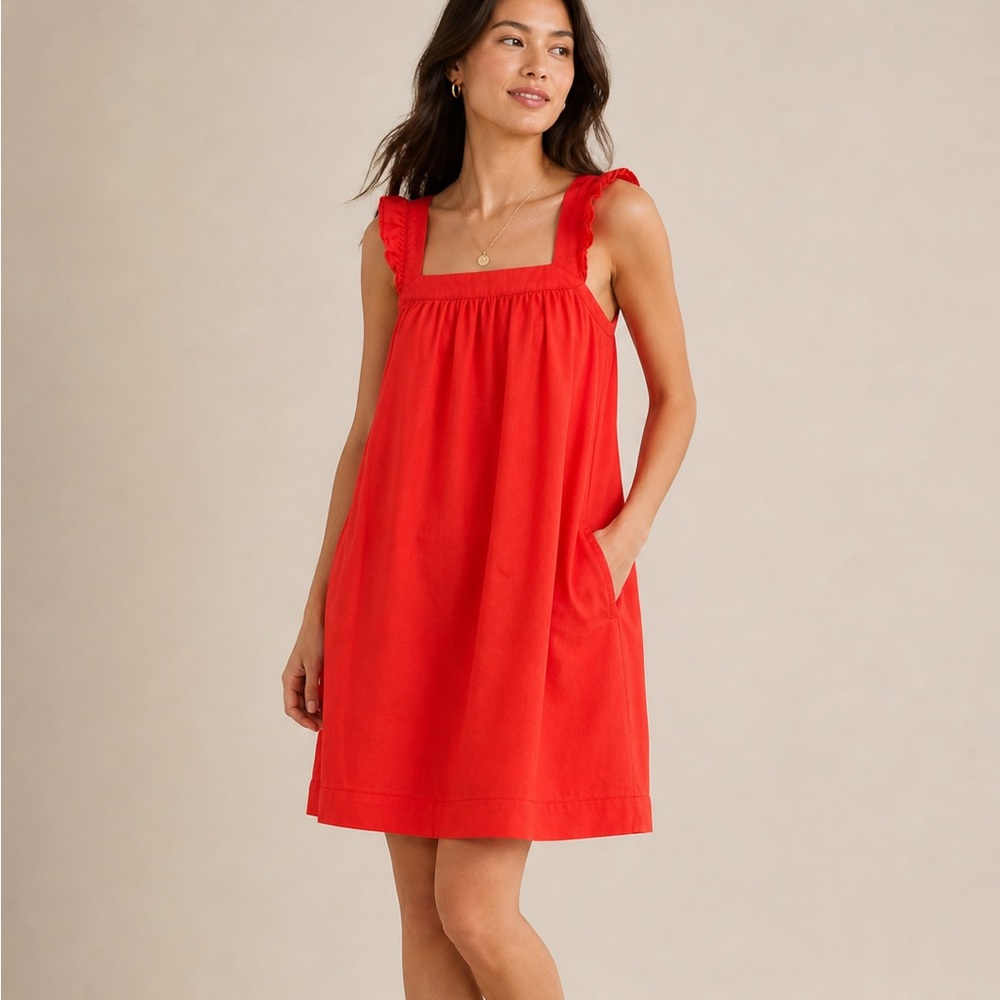 Red Sleeveless Dress